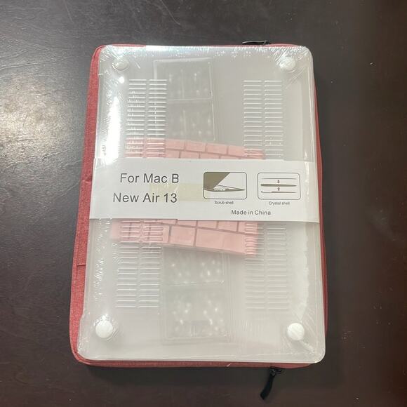 MacBook New Air 13” shell with red soft case - Picture 2 of 7